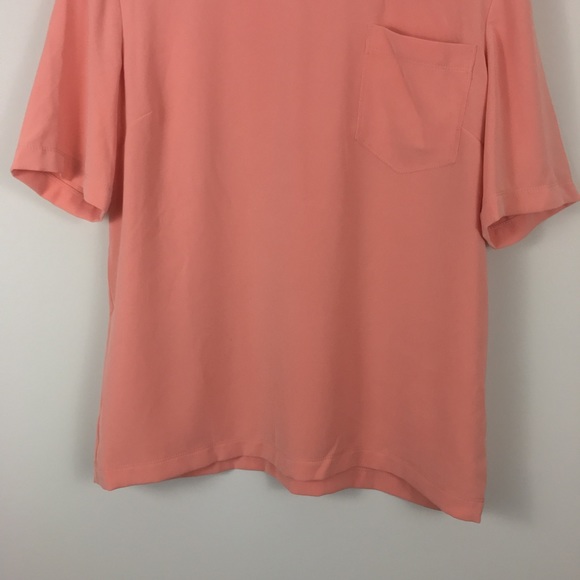 St. John Short Sleeve Oversized Blouse Top - Picture 2 of 8